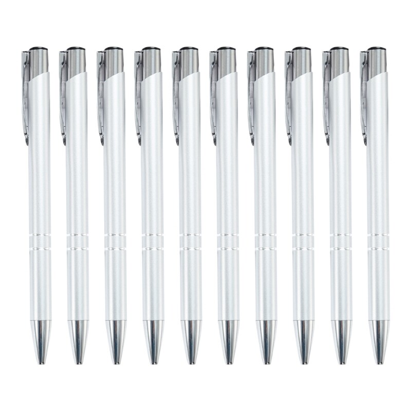 10x/set Metalna kemijska olovka s potpisom Olovka za dnevnike 1,0 mm Olovka za pisanje Pribor za studente