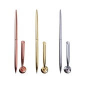 Метална химикалка, прикрепена към основата, стойка, бюро, Химикалки за надписи за сватбени гости