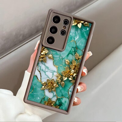 Flower Marble telefonska maska za Samsung Galaxy S24 Ultra S23 Ultra Note 20 Ultra S22 Plus S23 FE S20 FE S21 Soft Cover