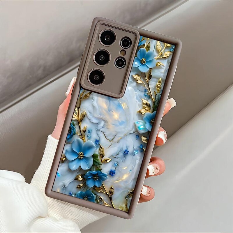 Flower Marble telefonska maska za Samsung Galaxy S24 Ultra S23 Ultra Note 20 Ultra S22 Plus S23 FE S20 FE S21 Soft Cover