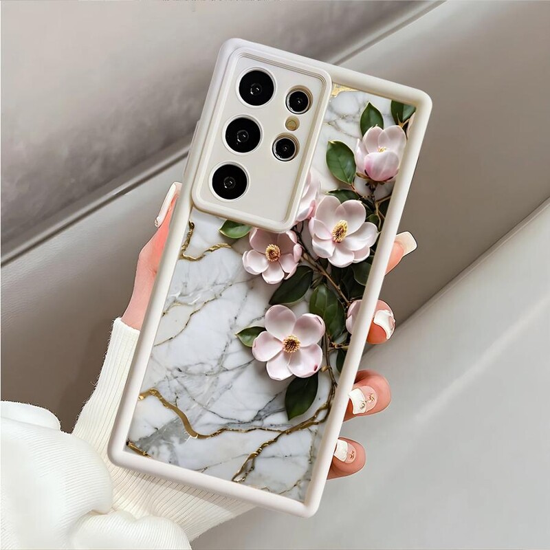 Flower Marble telefonska maska za Samsung Galaxy S24 Ultra S23 Ultra Note 20 Ultra S22 Plus S23 FE S20 FE S21 Soft Cover