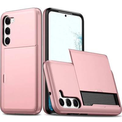 Skirtas Samsung Galaxy S24 Ultra S22 Plus + S23 S21 S20 FE Note 20 Piniginės dangtelio kortelės laikiklio lizdas Apsauginis smūgiams atsparus telefono dėklas