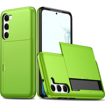 Skirtas Samsung Galaxy S24 Ultra S22 Plus + S23 S21 S20 FE Note 20 Piniginės dangtelio kortelės laikiklio lizdas Apsauginis smūgiams atsparus telefono dėklas
