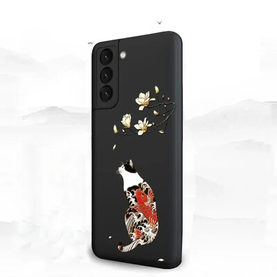 Skirta Funda Samsung Galaxy S24 S23 S22 S21 S20 S 23 24 22 Ultra FE Plus S24Ultra S23Ultra Case 3D Art minkštas silikoninis telefono dėklas