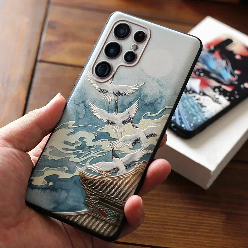 Za Funda Samsung Galaxy S24 S23 S22 S21 S20 S 23 24 22 Ultra FE Plus S24Ultra S23Ultra Case 3D Art mekana silikonska torbica za telefon