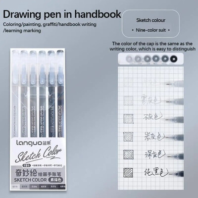 „Languo 9“ spalvų paryškinimo rašiklis Saldžiai rožinis braškių raudonas blizgus „Bling“ rašiklis, skirtas užrašams, tapybai, piešimo meno reikmenims stacionariai