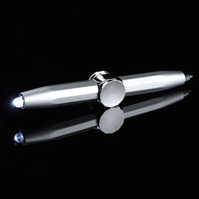 2024 LED Light Weighted Fidget Spinners Pen Метална въртяща се писалка Химикалка за декомпресия за деца, тийнейджъри, облекчаване на стреса