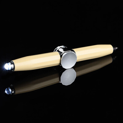 2024 LED Light Weighted Fidget Spinners Pen Метална въртяща се писалка Химикалка за декомпресия за деца, тийнейджъри, облекчаване на стреса