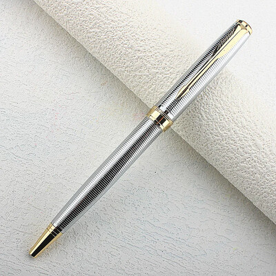 Visokokvalitetna kukuruzna rešetka 0,7 mm kemijska olovka Metalna srebrna dopisnica Uredski školski pribor Poklon Novo