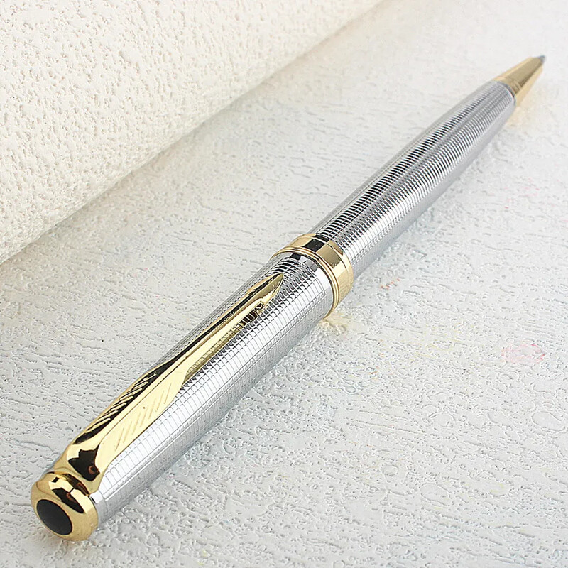 Visokokvalitetna kukuruzna rešetka 0,7 mm kemijska olovka Metalna srebrna dopisnica Uredski školski pribor Poklon Novo