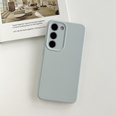 Visokokvalitetna originalna tekuća mekana silikonska telefonska maska za Samsung Galaxy S24 S23 Plus S22 Ultra Lens Protect šarena maska