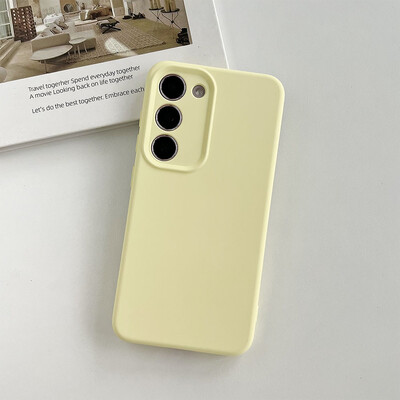 Visokokvalitetna originalna tekuća mekana silikonska telefonska maska za Samsung Galaxy S24 S23 Plus S22 Ultra Lens Protect šarena maska