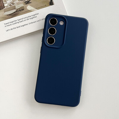 Visokokvalitetna originalna tekuća mekana silikonska telefonska maska za Samsung Galaxy S24 S23 Plus S22 Ultra Lens Protect šarena maska