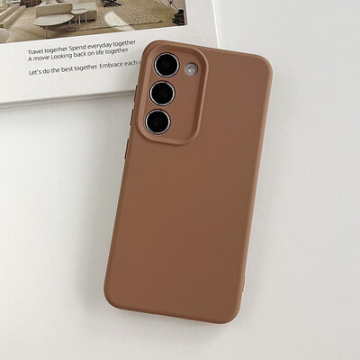 Visokokvalitetna originalna tekuća mekana silikonska telefonska maska za Samsung Galaxy S24 S23 Plus S22 Ultra Lens Protect šarena maska