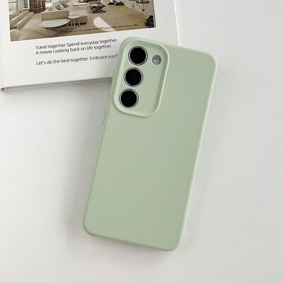 Visokokvalitetna originalna tekuća mekana silikonska telefonska maska za Samsung Galaxy S24 S23 Plus S22 Ultra Lens Protect šarena maska