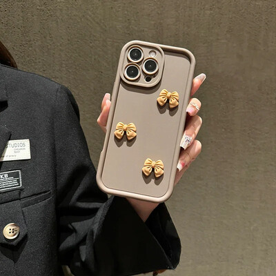 Korejska 3D mašna telefonska maska za Samsung Galaxy S24 Ultra S23 S24 FE S25 S22 S21 Plus A16 A55 A54 A15 A35 A32 A13 A33 A34 A05 poklopac