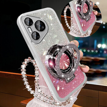 Βραχιόλι Glitter Crystal για Θήκη θήκης τηλεφώνου Magsafe Για Samsung Galaxy S24 S23 S22 S21 S20 FE Note20 Ultra Plus Κάλυμμα βραχίονα