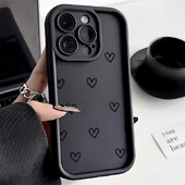 Jednostavna mekana torbica Love Heart za Samsung Galaxy S24 Ultra Case Samsung S24 FE S22 Plus S23 Ultra S21 S20 FE A05S A04 Kućišta Poklopac