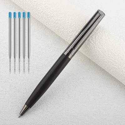 Drvena kemijska olovka Komercijalne metalne kemijske olovke za školu Ured Core kemijska olovka Ink Blue