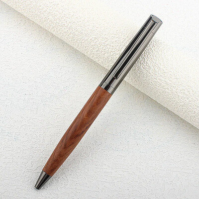 Drvena kemijska olovka Komercijalne metalne kemijske olovke za školu Ured Core kemijska olovka Ink Blue