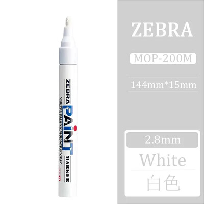 1kom Japanski ZEBRA markeri u boji, uljni brzosušeći industrijski, vodootporni markeri u boji, retuširani MOP-200M Grafiti Uredski materijal
