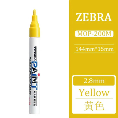 1kom Japanski ZEBRA markeri u boji, uljni brzosušeći industrijski, vodootporni markeri u boji, retuširani MOP-200M Grafiti Uredski materijal