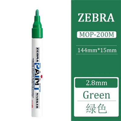 1kom Japanski ZEBRA markeri u boji, uljni brzosušeći industrijski, vodootporni markeri u boji, retuširani MOP-200M Grafiti Uredski materijal
