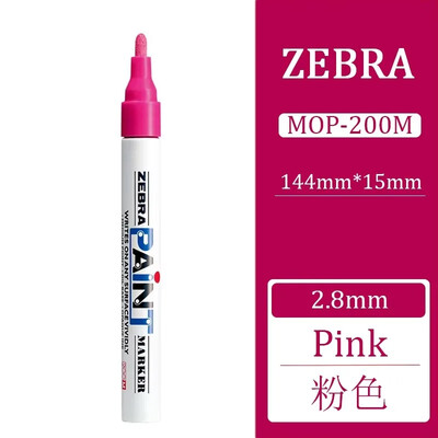 1kom Japanski ZEBRA markeri u boji, uljni brzosušeći industrijski, vodootporni markeri u boji, retuširani MOP-200M Grafiti Uredski materijal