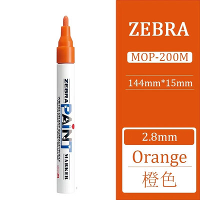 1kom Japanski ZEBRA markeri u boji, uljni brzosušeći industrijski, vodootporni markeri u boji, retuširani MOP-200M Grafiti Uredski materijal