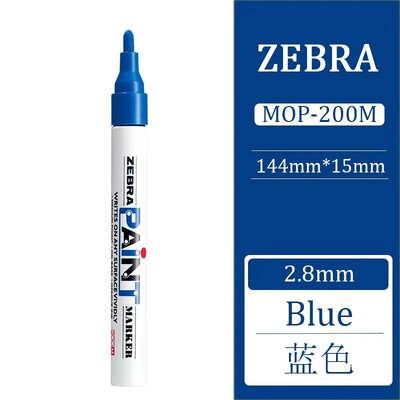 1kom Japanski ZEBRA markeri u boji, uljni brzosušeći industrijski, vodootporni markeri u boji, retuširani MOP-200M Grafiti Uredski materijal