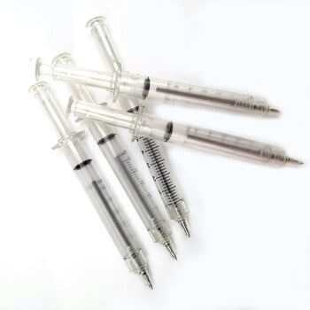 1 Pc Nurses Syringe Ballpoint Pen Creative 0,5mm μπλε μαύρο πλαστικό τζελ στυλό Σχολικά είδη γραφείου Εργαλεία γραφής για μαθητές