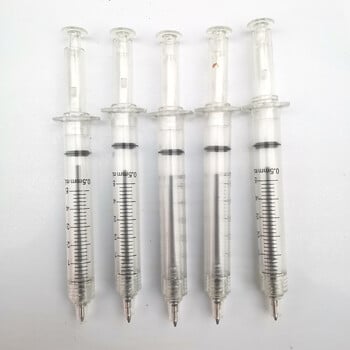 1 Pc Nurses Syringe Ballpoint Pen Creative 0,5mm μπλε μαύρο πλαστικό τζελ στυλό Σχολικά είδη γραφείου Εργαλεία γραφής για μαθητές