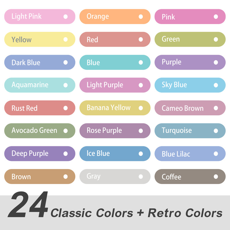 12/24 Pasteliniai paryškintuvai Įvairių spalvų Dviejų galiukų Biblijos knygos anotacijų paryškintuvai Jokių žymeklių žurnalų planuotojams