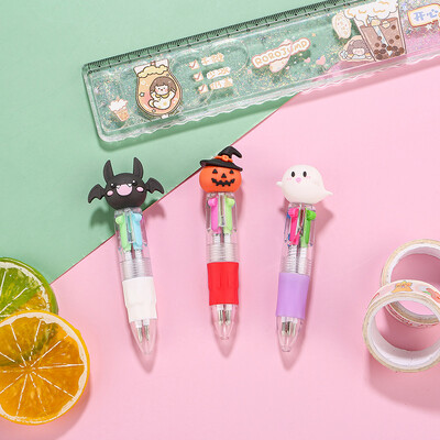 5 vnt. / partija Mielas 4 spalvų mini tušinukas animacinis filmas Helovino kaukolė monstrai demonas šikšnosparnis Moliūgų rašiklis vaikams mokykliniai biuro reikmenys dovanos