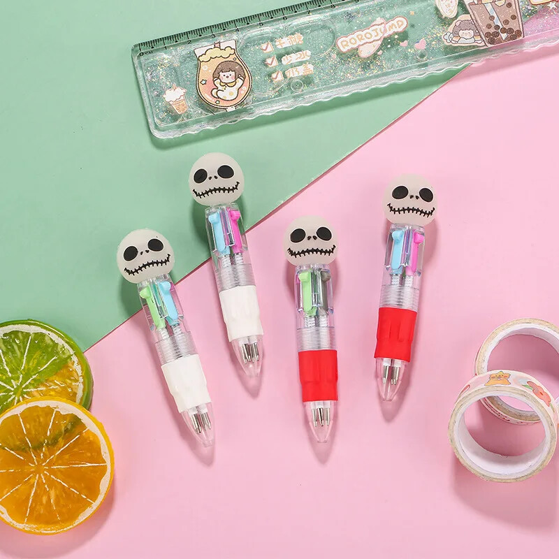 5 vnt. / partija Mielas 4 spalvų mini tušinukas animacinis filmas Helovino kaukolė monstrai demonas šikšnosparnis Moliūgų rašiklis vaikams mokykliniai biuro reikmenys dovanos