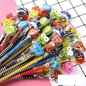 40 komada Nasumične životinje iz crtića HB olovke Učenici Drvena olovka s uklonjivom gumicom slatka olovka za korekciju koja se može izbrisati