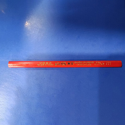 12 бр. Дървообработващи моливи Сайт, посветен на маркиращи работници, посветен на писалка с плоска глава, дърво, черен осмоъгълник, червен квадрат, чертащи линии