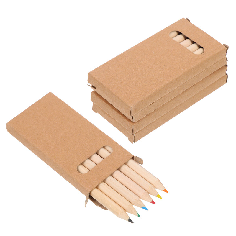 4 kutije pernice za dječake dječje olovke praktične dječje drvene zjenice grafiti