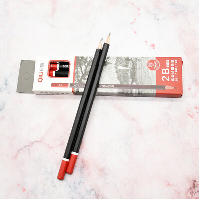 12kom/kutija visokokvalitetna olovka za skice HB 2B mekana srednje tvrda karbonska olovka uredska školska olovka za crtanje