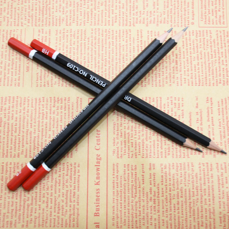 12kom/kutija visokokvalitetna olovka za skice HB 2B mekana srednje tvrda karbonska olovka uredska školska olovka za crtanje
