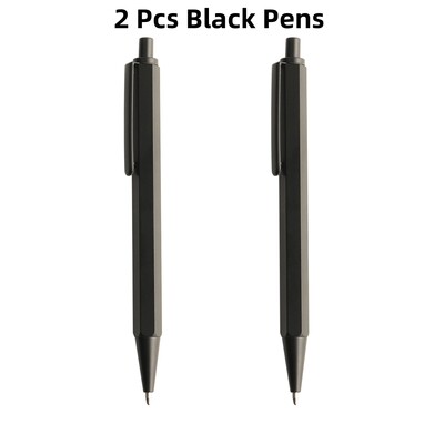 Metalne kemijske olovke s automatskim punjenjem za kemijske olovke, crno-plava tinta za školske uredske potrepštine za pisanje 0,7 mm