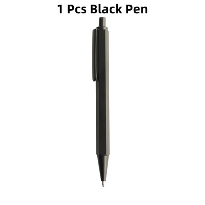 Metalne kemijske olovke s automatskim punjenjem za kemijske olovke, crno-plava tinta za školske uredske potrepštine za pisanje 0,7 mm