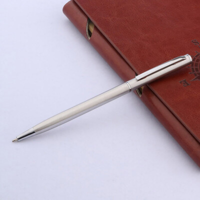 Visokokvalitetna kemijska olovka od nehrđajućeg čelika 006 Matirana klasična zlatna kemijska olovka s tintom Uredski pribor