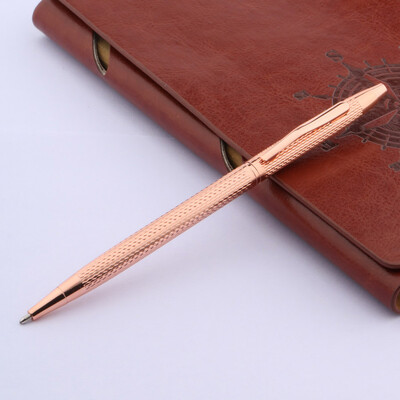 Visokokvalitetna kemijska olovka od nehrđajućeg čelika 006 Matirana klasična zlatna kemijska olovka s tintom Uredski pribor