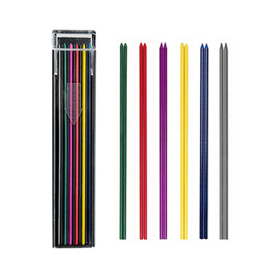 12 бр./кутия Цветни моливи с олово 2,0 мм механичен молив Инструменти за писане Художествени принадлежности за рисуване Скициране