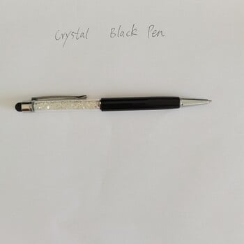 Πακέτο στυλό Crystal Ballpoint, 2 σε 1, Slim, Bling, Glitter, Diamond, Capacitive, Writing