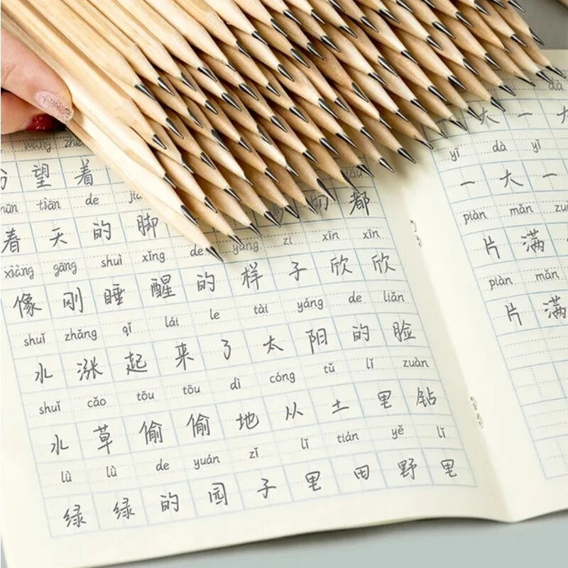 20/1Pcs Drvena olovka Netoksična standardna olovka za pisanje slika Slatki pribor Visokokvalitetna stolarska olovka sa šesterokutnim držačem