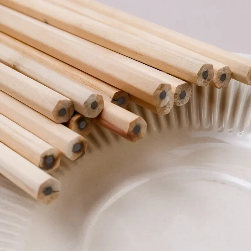 20/1Pcs Drvena olovka Netoksična standardna olovka za pisanje slika Slatki pribor Visokokvalitetna stolarska olovka sa šesterokutnim držačem