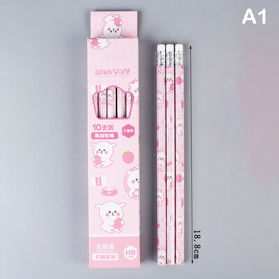 10 komada grafitnih olovaka, korejskih kawaii pisaćih olovaka za djecu, školsko pisanje, crtanje, umjetnički pribor