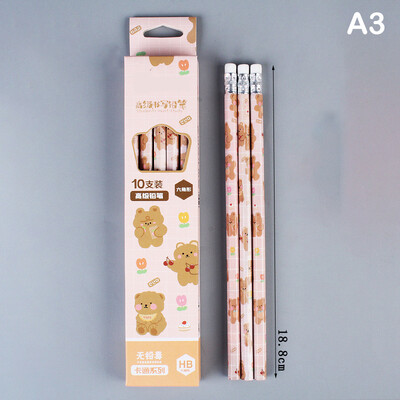 10 komada grafitnih olovaka, korejskih kawaii pisaćih olovaka za djecu, školsko pisanje, crtanje, umjetnički pribor